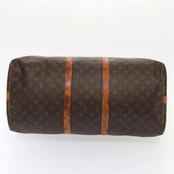 LOUIS VUITTON Monogram Keepall Bandouliere 55 Boston Bag M41414 LV Auth 88923 - Picture 7 of 16